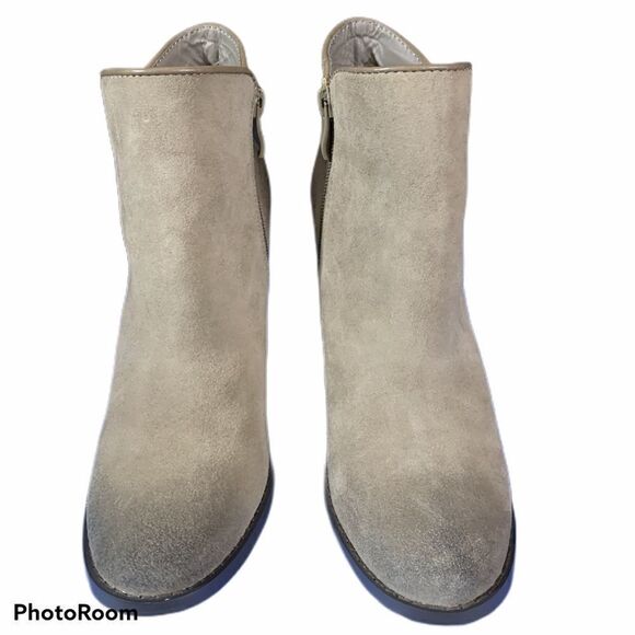 Very Volatile Suede Western Wedge Bootie - Picture 2 of 7